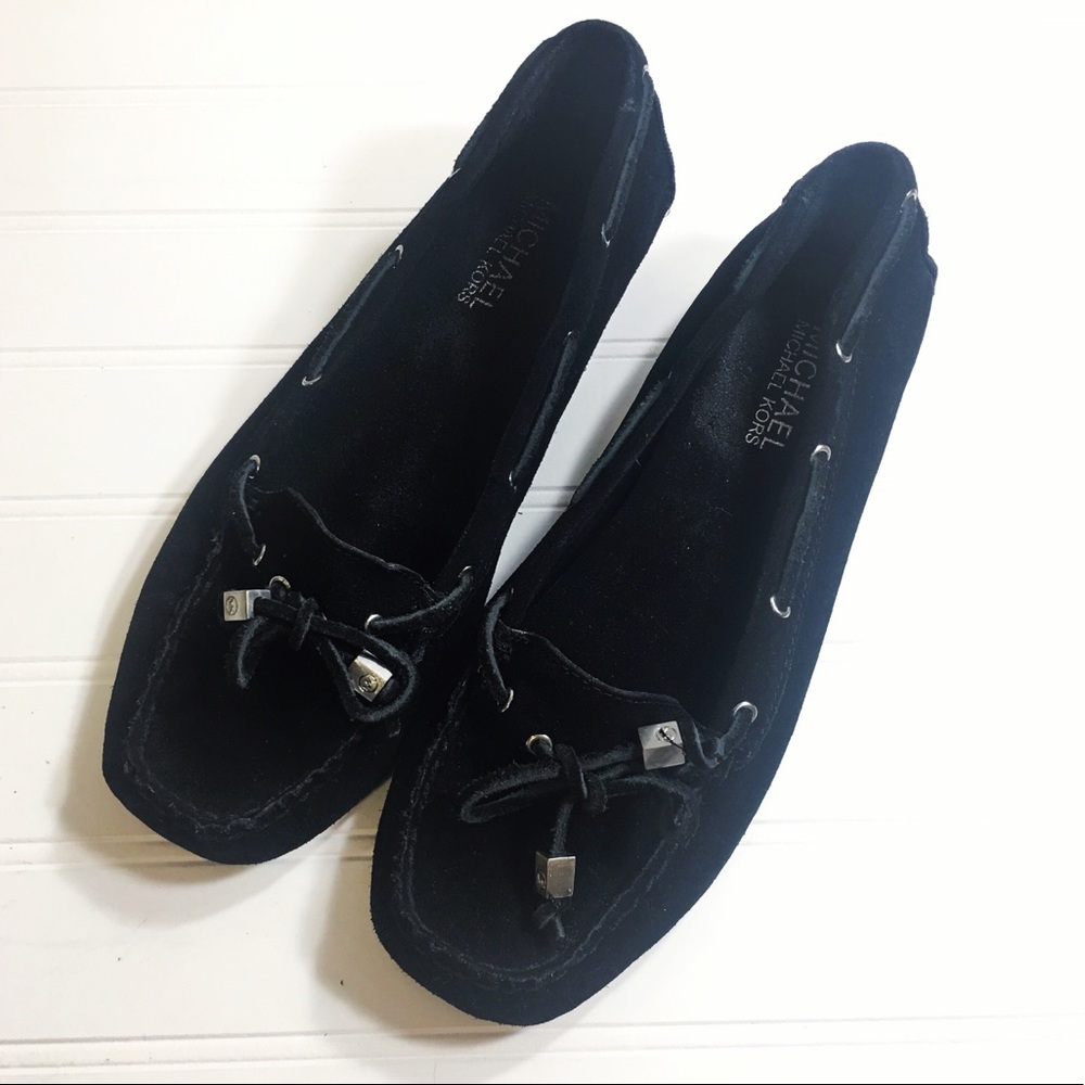 MICHAEL Michael Kors Leather Black Loafer Flats